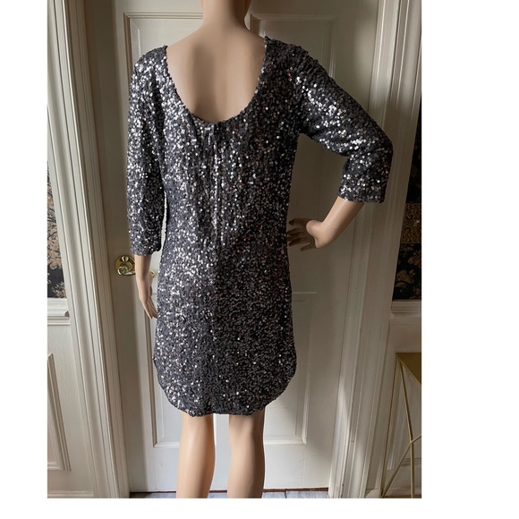 Lauren Conrad Sequin Dress Silver - Picture 2 of 2